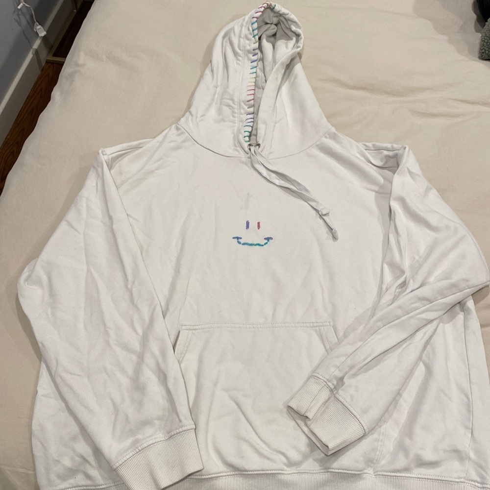 White Hoodie with custom details